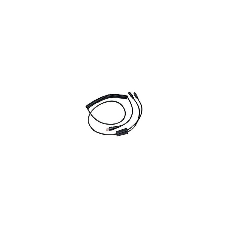 Cable: KBW, black, 2.4m (7.9´), straight, 5V external power