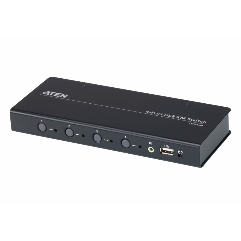 ATEN 4-port KM USB, audio, pouze klávesnice a myš