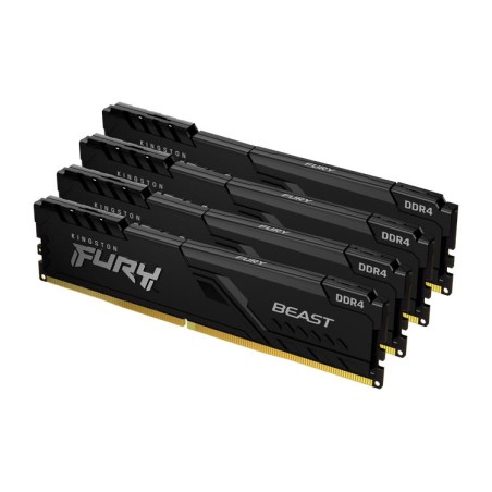 Kingston 64GB DDR4-3200MHZ CL16 DIMM/(Kit OF 4) 1GX8 FURY Beast Black