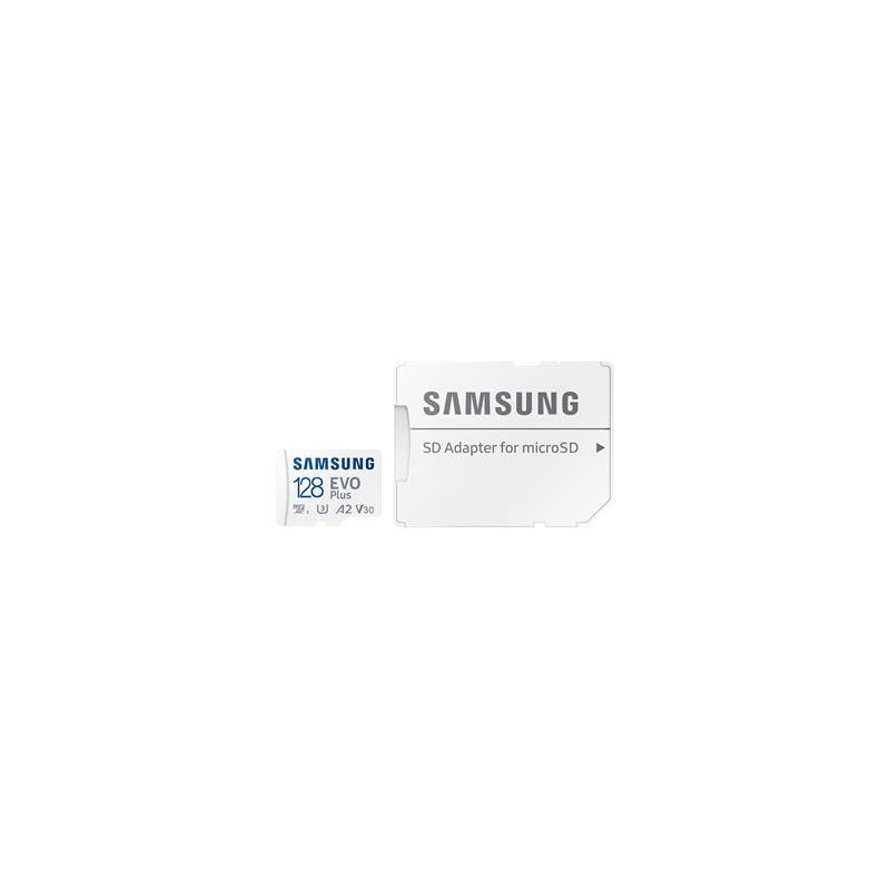 Samsung EVO Plus/micro SDXC/128GB/UHS-I U3 / Class 10/+ Adaptér/Bílá