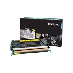 Lexmark originální toner X748H1YG, yellow, 10000str., high capacity, return