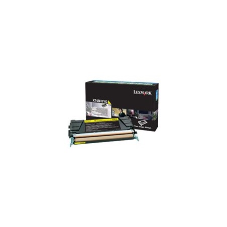 Lexmark originální toner X748H1YG, yellow, 10000str., high capacity, return