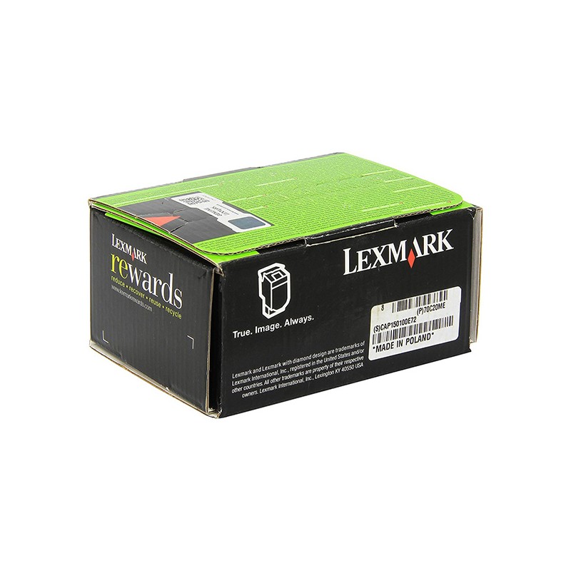 Lexmark originální toner 70C20ME, magenta, 1000str., return
