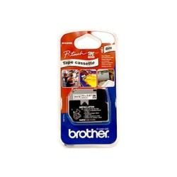 Brother originální páska do tiskárny štítků, Brother, TM-K231, černý tisk/bílý podklad, nelaminovaná, 8m, 12mm