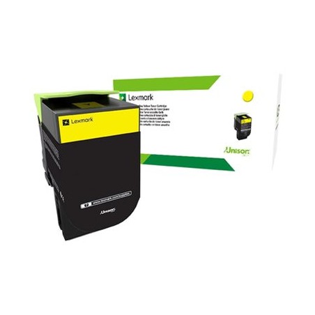 Lexmark originální toner 70C20YE, yellow, 1000str., return