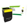 Lexmark originální toner 70C20YE, yellow, 1000str., return
