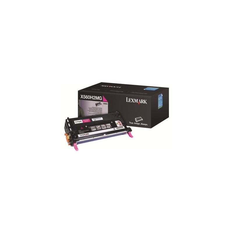 Lexmark originální toner X560H2MG, magenta, 10000str.