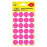 Avery Zweckform etikety 18mm, neon červené, 24 etiket, značkovací, baleno po 4 ks, 3172, pro ruční popis