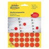 Avery Zweckform etikety 18mm, červené, 48 etiket, značkovací, baleno po 22 ks, 3374, pro ruční popis