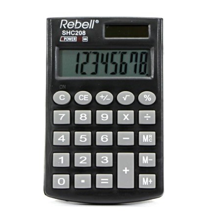REBELL kalkulačka - SHC208 - černá