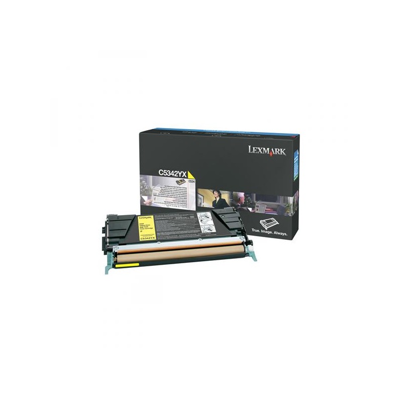 Lexmark originální toner C5342YX, yellow, 7000str.