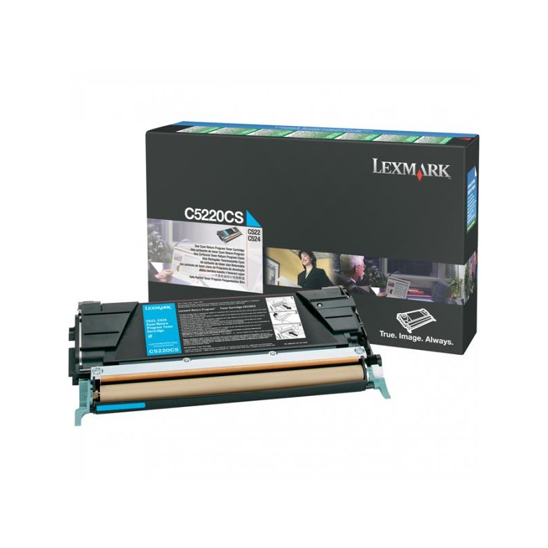 Lexmark originální toner C5220CS, cyan, 3000str., return