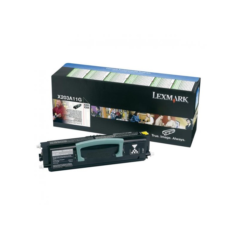 Lexmark originální toner X203A11G, black, 2500str., return