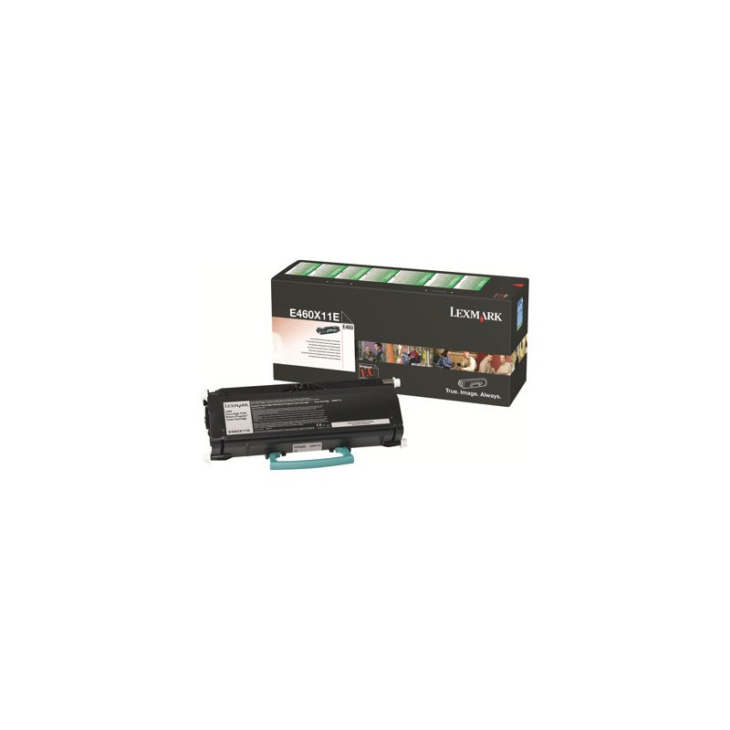 Lexmark originální toner E460X11E, black, 15000str., extra high capacity, return