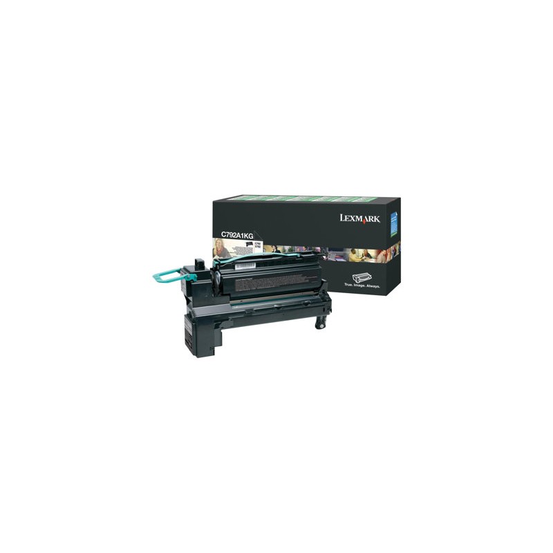 Lexmark originální toner C792A1KG, black, 6000str.