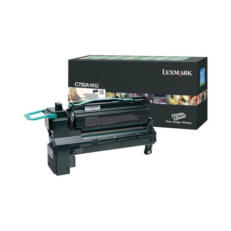 Lexmark originální toner C792A1KG, black, 6000str.