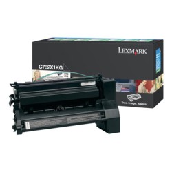 Lexmark originální toner C782X1KG, black, 15000str., return