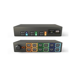 Vertiv Geist Rack PDU, Metered (upgradeable), 2U, input IEC 60309 230/400V 3x32A, locking outputs (12)C19