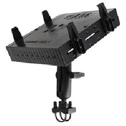 RAM® Tough-Tray™ Double Ball Mount with Double U-Bolt Rail Base