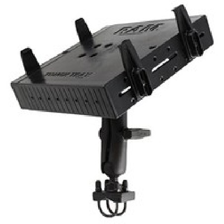 RAM® Tough-Tray™ Double Ball Mount with Double U-Bolt Rail Base