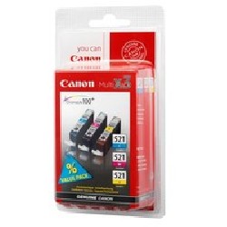 Canon CLI-521 C/M/Y Pack Sec/Value Pack Blistered