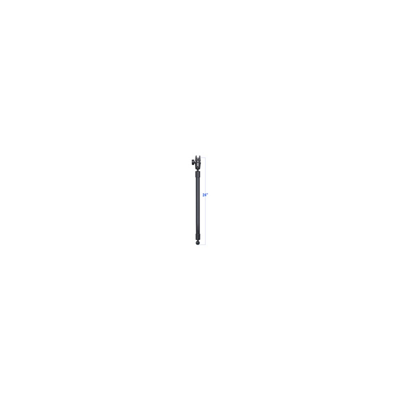RAM® 24" PVC Pipe Extension with Ball Ends & Double Socket Arm