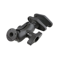 RAM® 4" Square Post Clamp Mount with Round AMPS Plate RAMD101UC2474