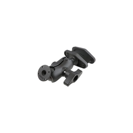 RAM® 4" Square Post Clamp Mount with Round AMPS Plate RAMD101UC2474