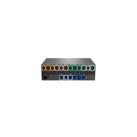 Vertiv Geist Rack PDU, Monitored (Outlet Level), EC, 1U, input IEC 60309 230/400V 3x32A, locking outputs (9)C13 (9)C19