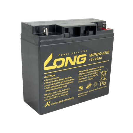 Long 12V 20Ah olověný akumulátor DeepCycle AGM F3 (WP20-12IE)
