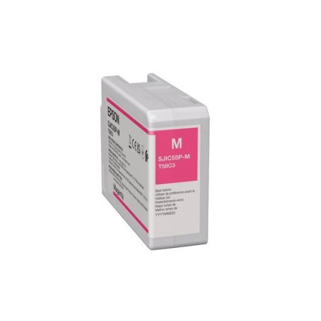 Epson SJIC55(M): Ink Cartridge For/ColorWorks CW-D6500/D6000-Magent