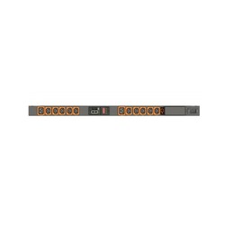 Vertiv Geist Rack PDU, Switched (Unit Level), EC, 0U, input IEC 60320 C20 power inlet 230V 16A, locking outputs (10)C13 (2)C19