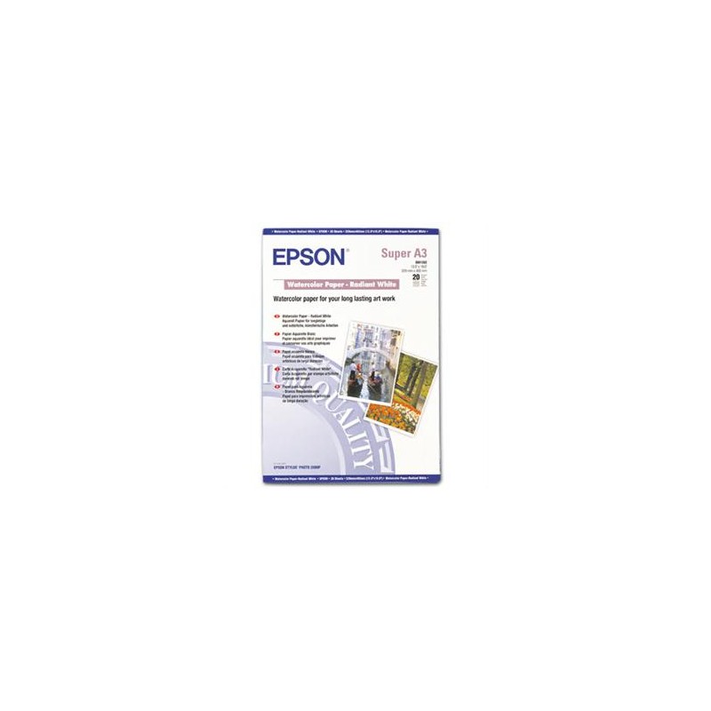 EPSON A3+ Watercolor Paper Radiant White (20listů)