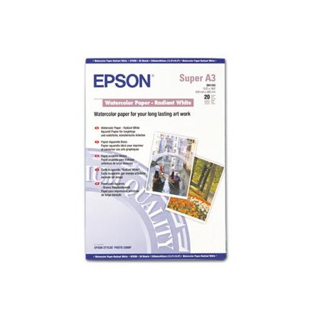 EPSON A3+ Watercolor Paper Radiant White (20listů)