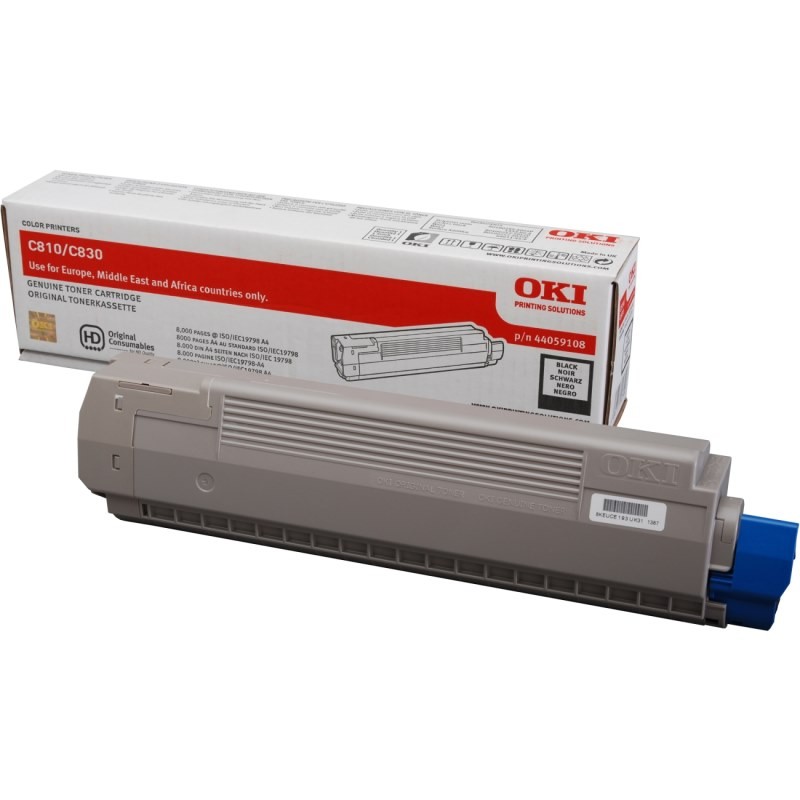 Černý toner do C810/830 (8.000 stránek)