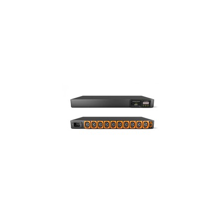 Vertiv Geist Rack PDU, Basic (upgradeable), 1U, input IEC 60320 C20 power inlet 230V 16A, locking outputs (10)C13