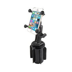 RAM® X-Grip® Phone Mount with RAM-A-CAN™ II Cup Holder Base