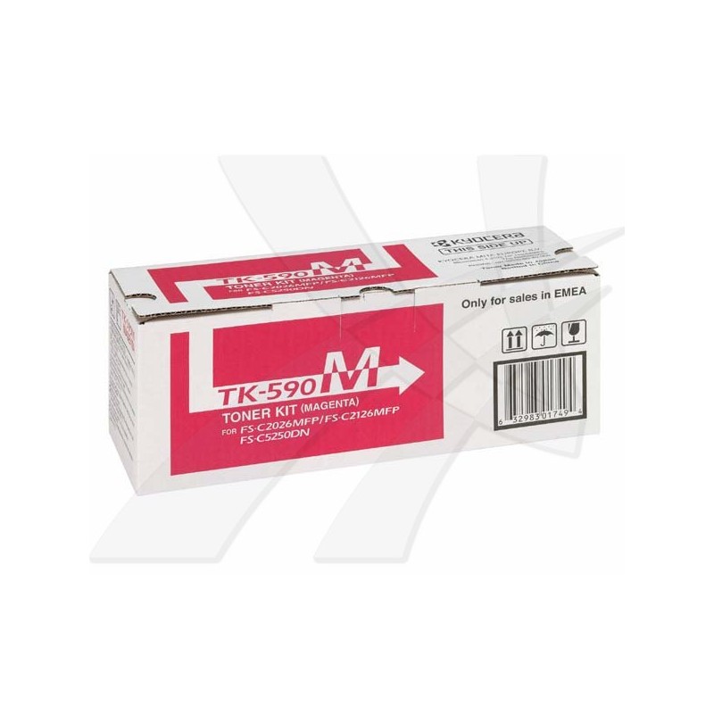 Kyocera Toner magenta na 5 000 A4 (při 5% pokrytí),pro ECOS.P6026cdn,M6026/M6526cdn/cidn TK590M