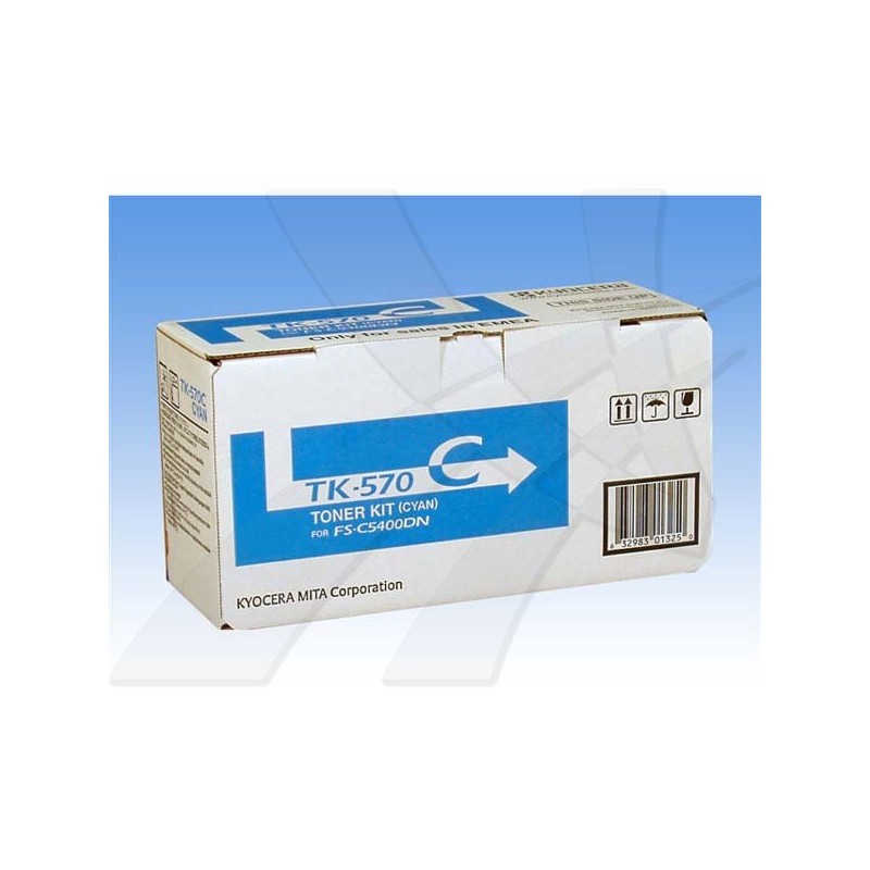Kyocera Toner cyan na 12 000 A4 (při 5% pokrytí), pro ECOSYS P7035cdn, FS-C5400DN TK570C