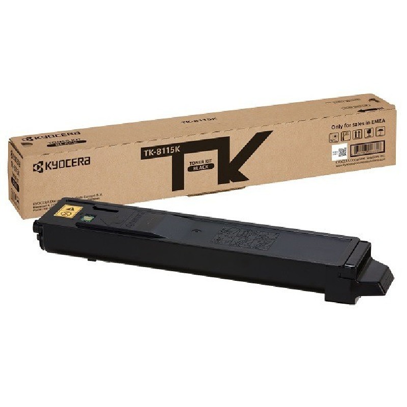Kyocera Toner černý na 12 000 A4 (při 5% pokrytí), pro ECOSYS M8124cidn, M8130cidn TK8115K