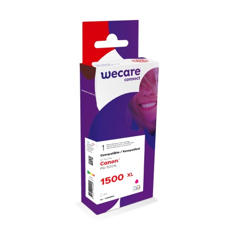WECARE ARMOR ink kompatibilní s CANON PGi-1500XLM, červená/magenta