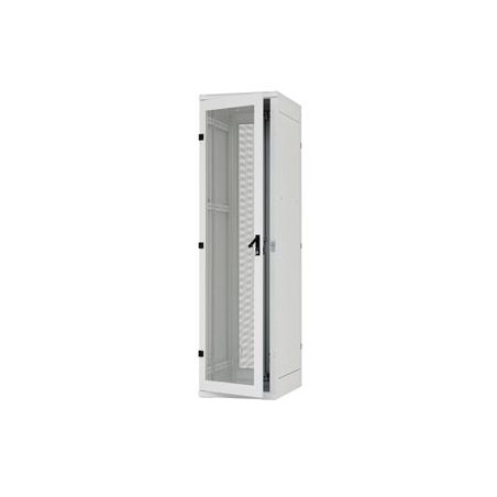 Stojanový rack 42U (š)600x(h)1000,před.i zad.perforované dveře šedý