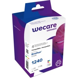 WECARE ARMOR ink sada kompatibilní s BROTHER LC-1240 VAL BP, černá/CMY