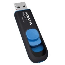 ADATA Flash Disk 32GB UV128, USB 3.1 Dash Drive (R:40/W:25 MB/s) černá/modrá