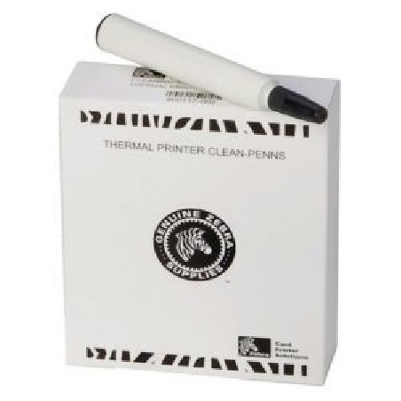 Zebra Cleaning Pens, Chisel Cap, 12 Pack