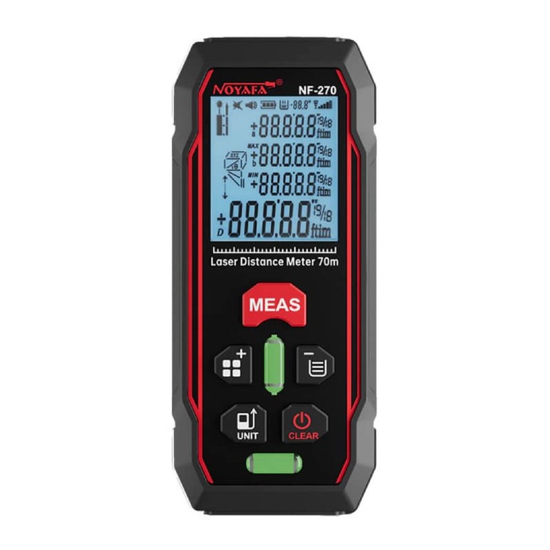 W-Star Laserový metr vzdálenosti WSNF270, 70m, objem, plocha, vodováha, paměť 99
