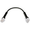 Ubiquiti U-Cable-PATCH-RJ45-BK, Ethernet Patch Kabel, 0,1m (0,22m s konektory), Cat6, černý