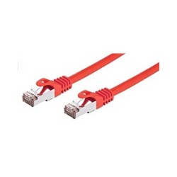 C-TECH kabel patchcord Cat6, FTP, červený, 0,5m