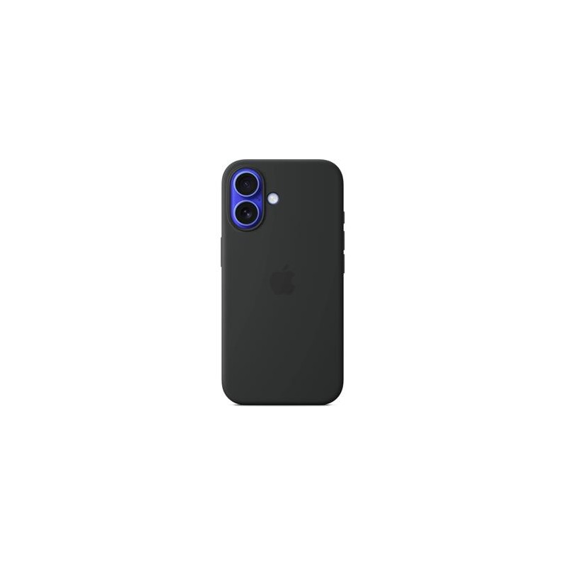iPhone 16 Plus Silicone Case with MS - Black