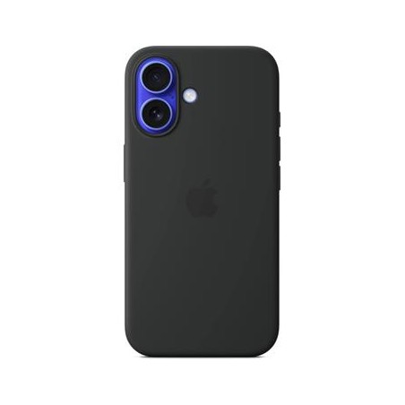 iPhone 16 Plus Silicone Case with MS - Black